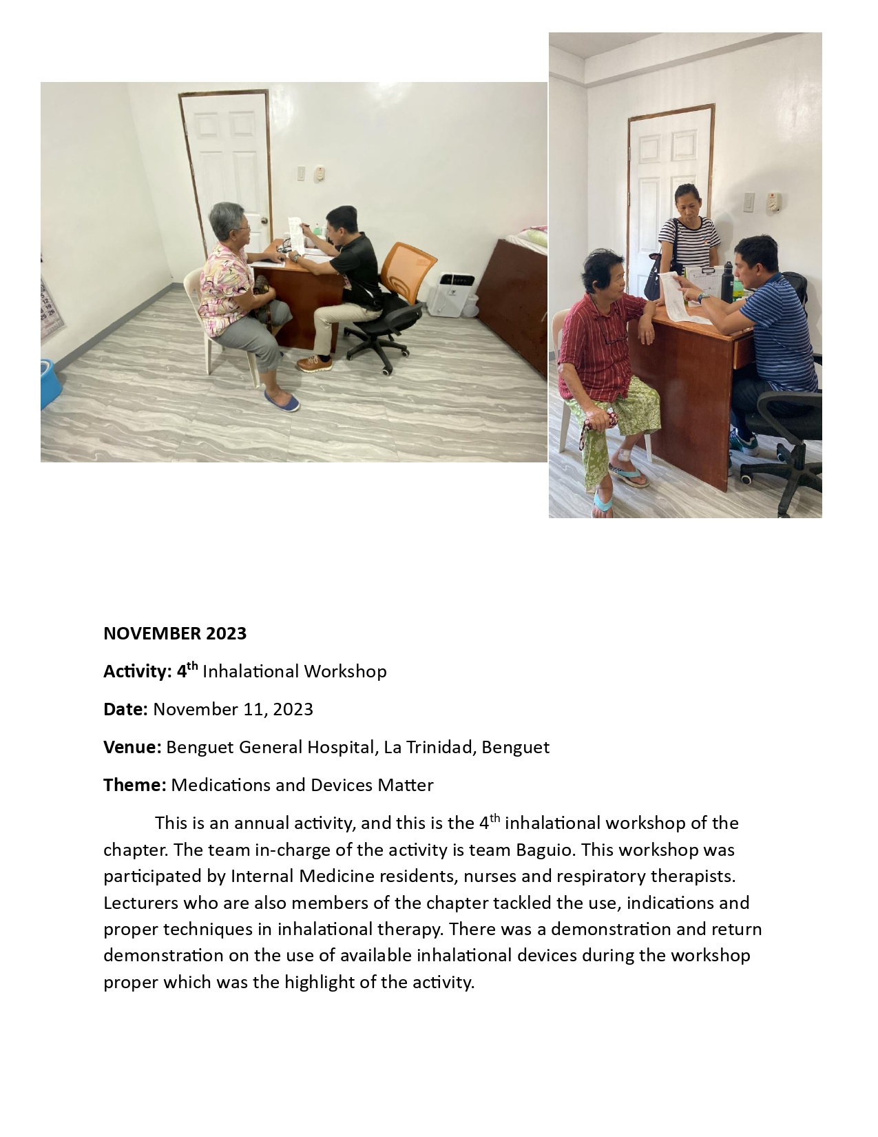 North West Luzon Chapter  of Philippine College of  Chest Physicians (PCCP)