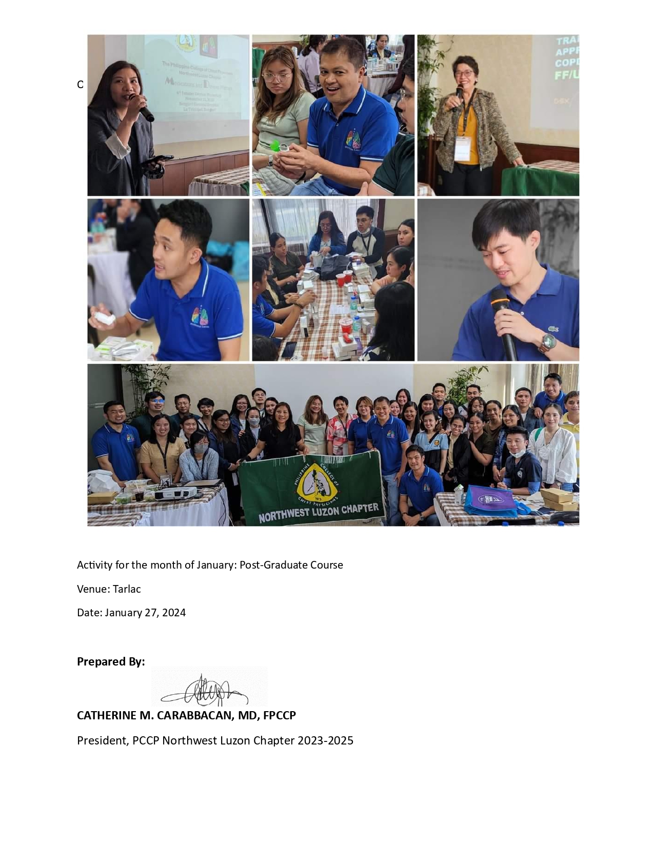 North West Luzon Chapter  of Philippine College of  Chest Physicians (PCCP)