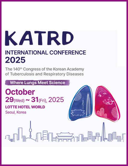  140th Congress of  The Korean Academy of Tuberculosis and Respiratory Diseases, which will be held from October 29th to 31st 2025 at the Lotte Hotel World, Seoul, Korea