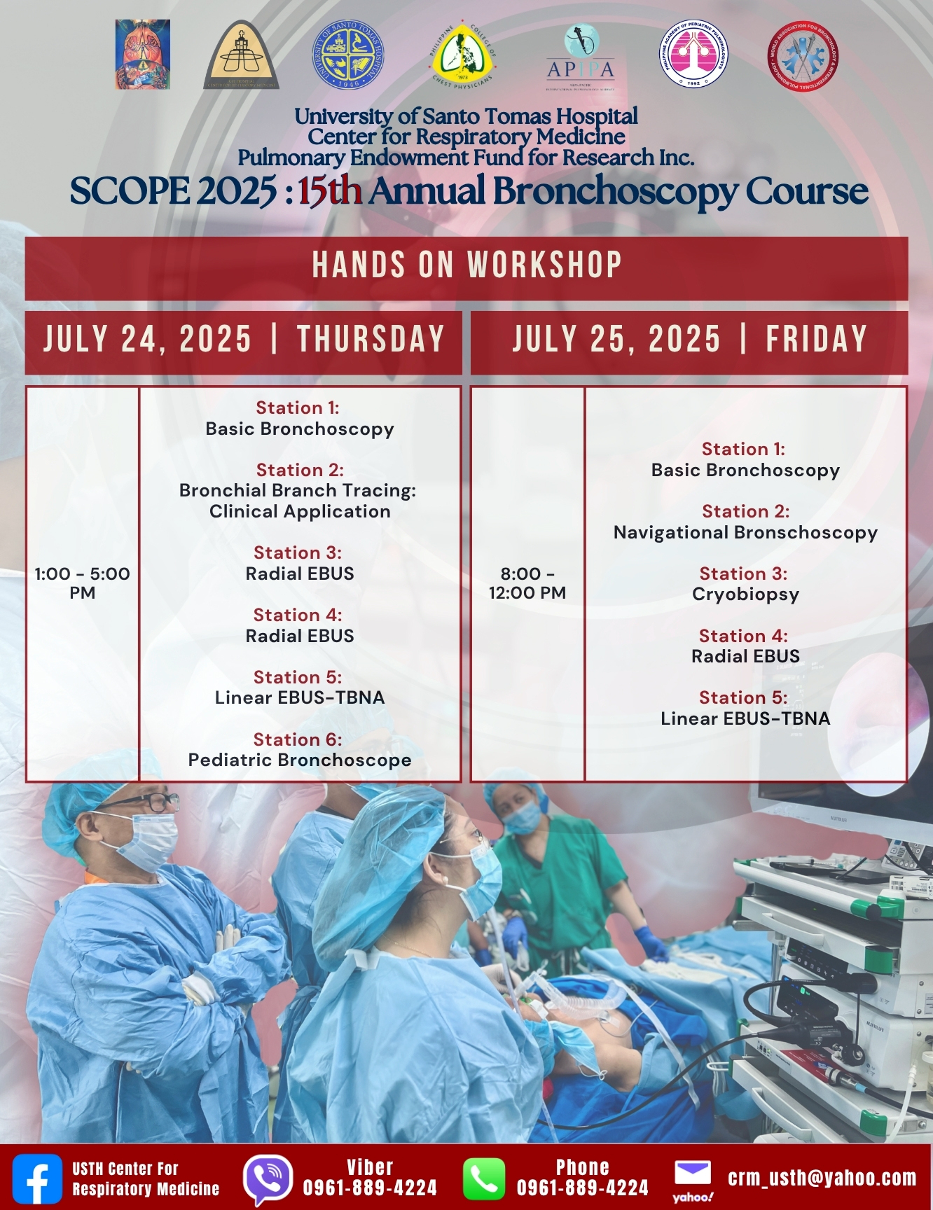 Scope 2025: 15th Bronchoscopy Course, July 24-25, 2025 